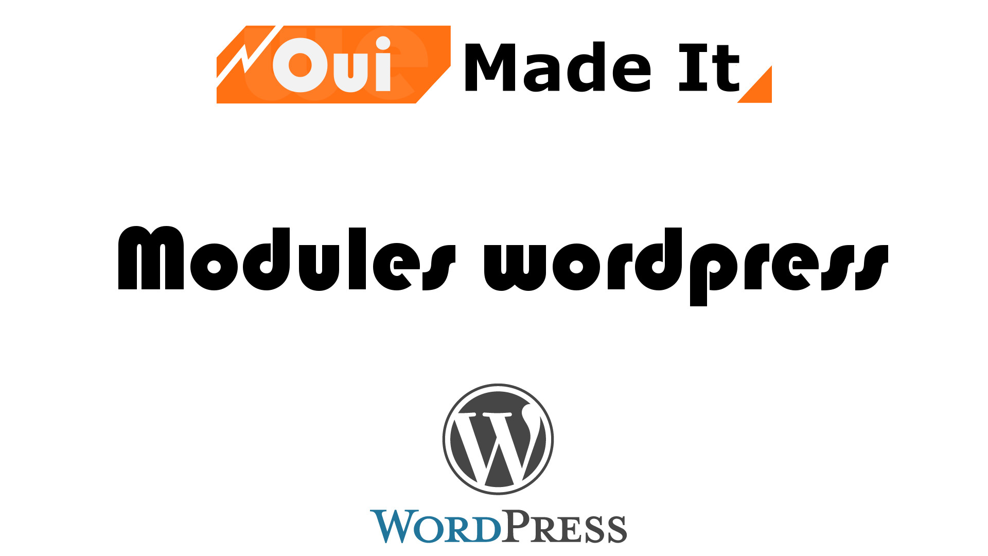 Modules Extensions Wordpress