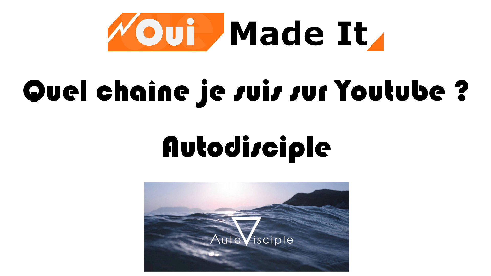 Youtubeur Autodisciple